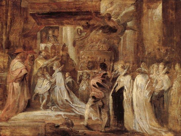 Peter Paul Rubens The Coronation of Marie de' Medici Norge oil painting art